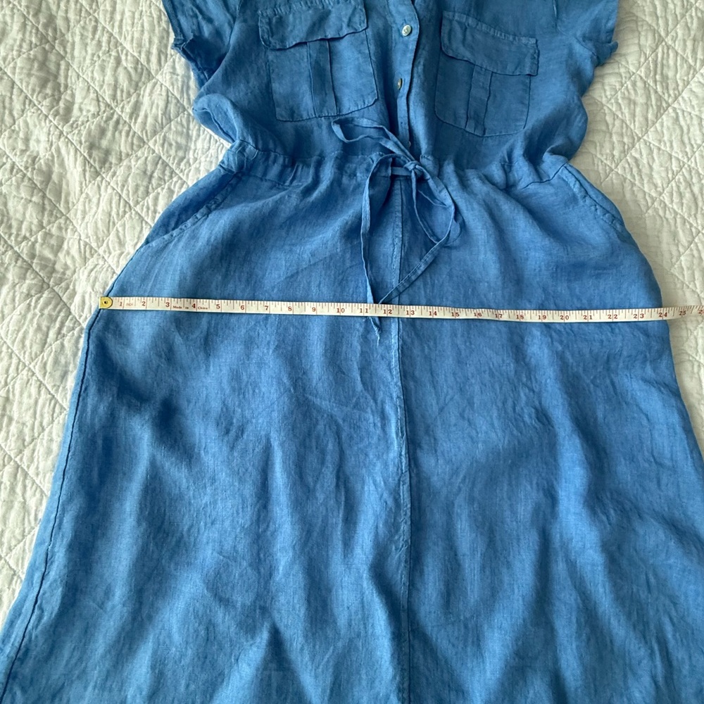 NWOT 100 Italian Linen Midi Dress - Picture 7 of 11